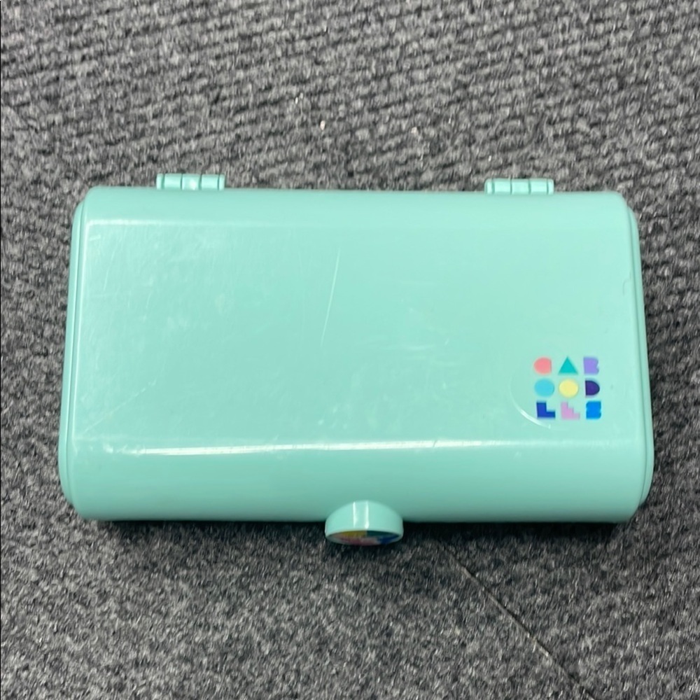 Caboodles Mint Green Small Makeup Jewelry Box Trinket Storage Case Mirror Retro